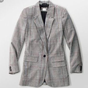 Plaid Boyfriend Blazer